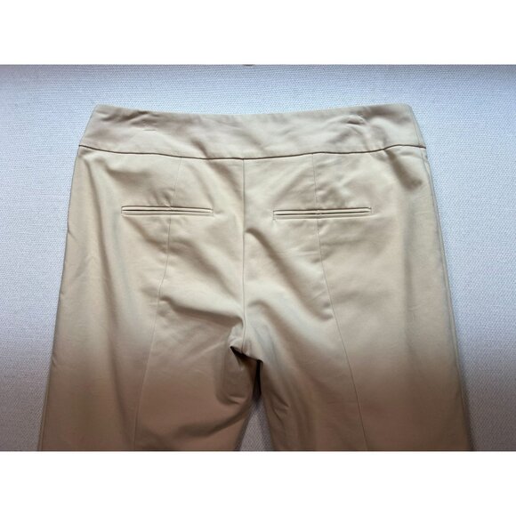 Ann Taylor Women's Modern Pull On Pants Flat Front Stretch Size 2 Beige Casual - Picture 10 of 11